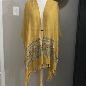 Yellow Boho Kimono WORN ONCE!